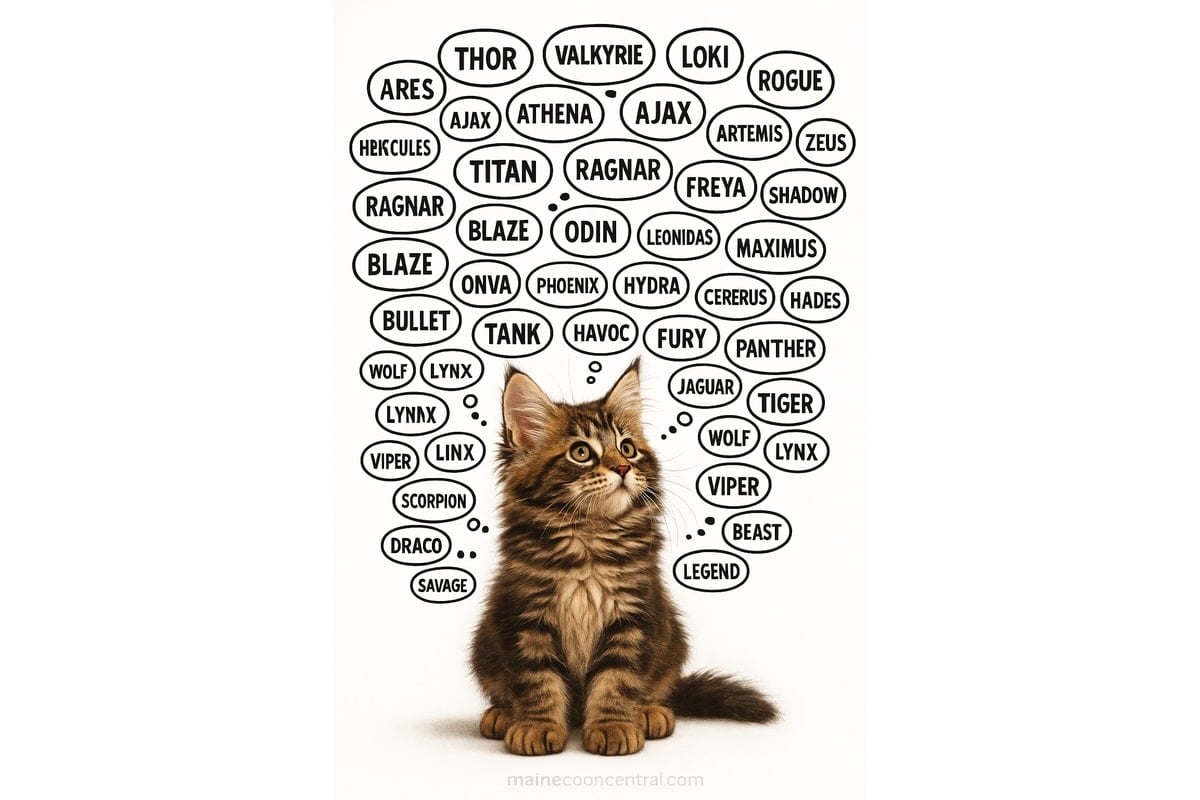 Badass Maine Coon cat names