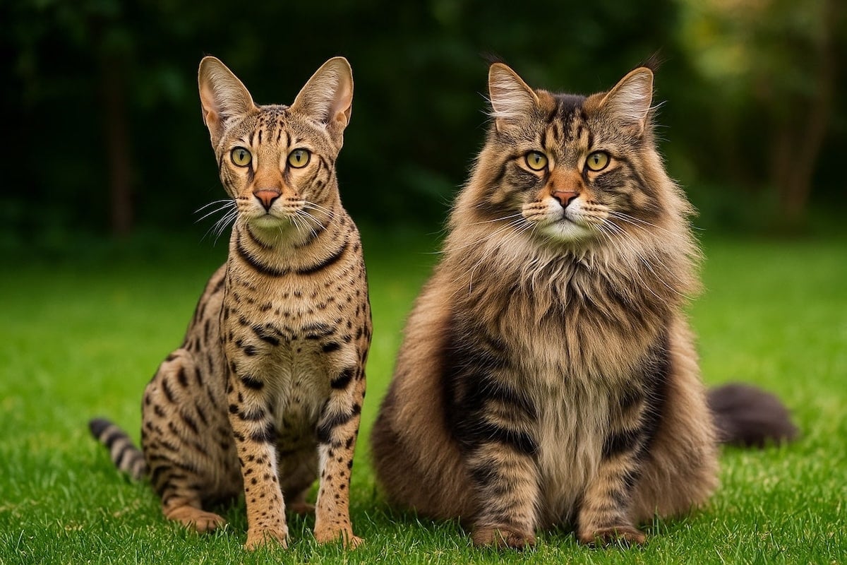 Maine Coon Cat Vs Savannah