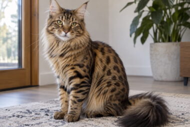 Possible image of Maine Coon Bengal Mix cat - 1200x800 - Image created by ChatGPT 100926